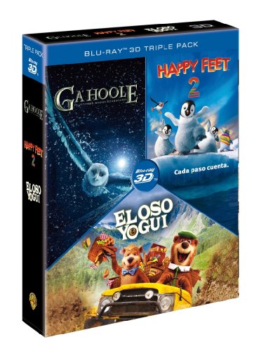El Oso Yogui + Ga´Hoole + Happy Feet 2 [Blu-ray]