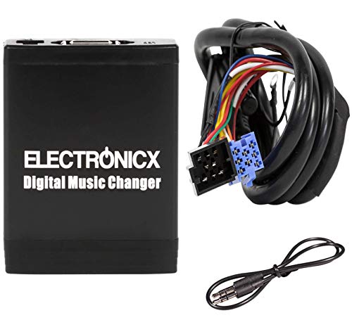Electronicx Elec-M06-VW8D Adaptador de Musica Digital para Coche USB SD AUX Cambiador de CD para VW Seat Skoda Ford 8Pin