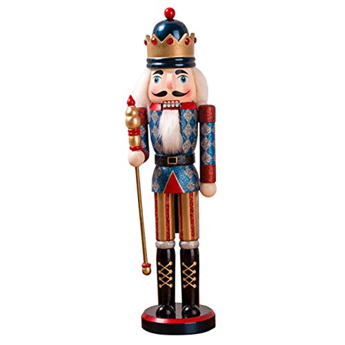 Elibeauty - Cascanueces navideños, 38 cm, purpurina en polvo brillante, cascanueces, decoración navideña para el hogar Año Nuevo Navidad decoración (azul) Elibeauty - Cascanueces navideños, 38 cm, purpurina en polvo brillante, cascanueces, decoración navideña para el hogar Año Nuevo Navidad decoración (azul)