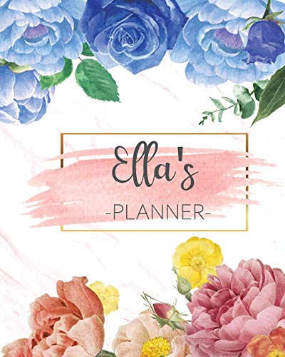 Ella's Planner: Monthly Planner 3 Years January - December 2020-2022 | Monthly View | Calendar Views Floral Cover - Sunday start