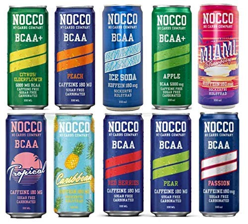 Estuche mixto NOCCO (No Carbs Company) (24 latas de 330 ml) todos los sabores Estuche mixto NOCCO (No Carbs Company) (24 latas de 330 ml) todos los sabores