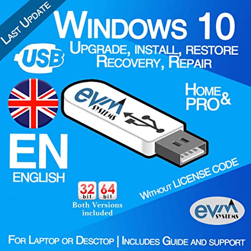 EVM ™ - Windows 10 Pro & Home 32&64 bit ENGLISH