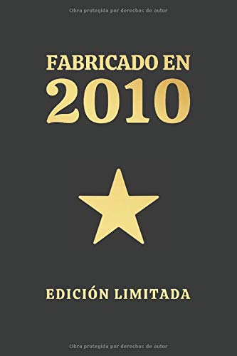 FABRICADO EN 2010 EDICIÓN LIMITADA: CUADERNO DE CUMPLEAÑOS. CUADERNO DE NOTAS O APUNTES, DIARIO O AGENDA. REGALO ORIGINAL Y CREATIVO.
