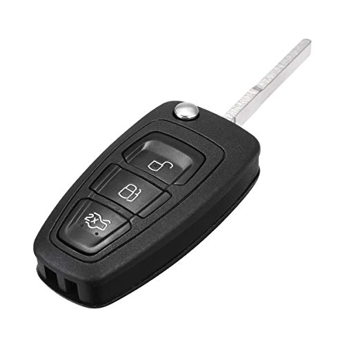 FATO. Remota plegables de Flip Key Fob Shell Caso 3 botones w/cuchilla para Ford Focus 2 3 Fiesta Mondeo