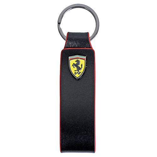 Ferrari Scuderia - Llavero con correa de piel en caja de regalo, temporada 2018