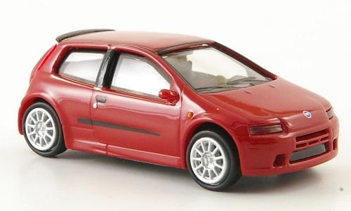 Fiat Punto, rojo , 2003, Modelo de Auto, modello completo, Ricko 1:87