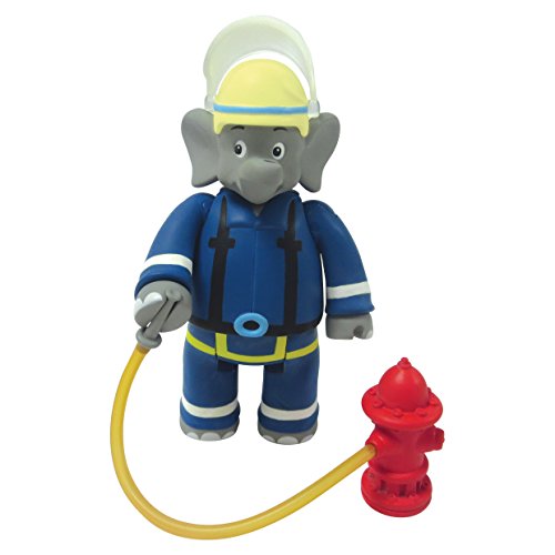 Figura de Bombero de Benjamin 10806, Figura articulada de Aprox. 9 cm, diseño detallado, con Accesorios fantásticos de Jazwares