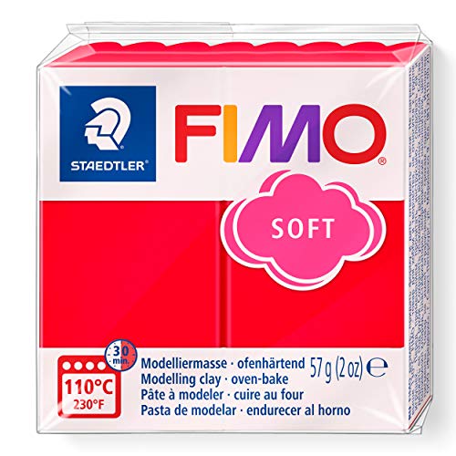 FIMO 8020 - Pasta de modelar, color rojo indio, 56 gr