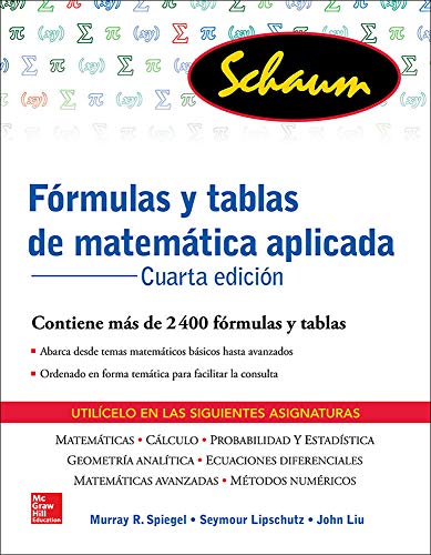 FORMULAS Y TABLAS DE MATEMATICA APLICADA (Schaum)