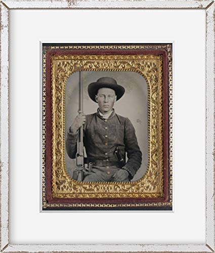 Foto infinita: American Civil War | Soldado no identificado | Uniforme Confederado | Cuchillo Bowie | Póster decorativo para pared
