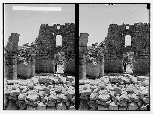 Foto: Vistas del Norte. Ruinas de la Iglesia en taiybeh es decir, taybeh