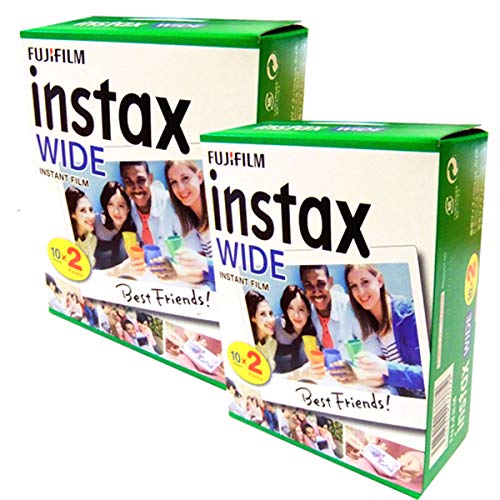 Fujifilm Fuji Instax Wide Film - Lote de 40 exposiciones para cámara Polaroid 210 200