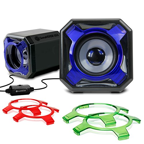 GO GROOVE Gogroove Altavoces de Ordenador PC/Altavoces Gaming 2.0 / Set de Altavoces/Sistema Audio Speakers USB para Juegos PC GO GROOVE Gogroove Altavoces de Ordenador PC/Altavoces Gaming 2.0 / Set de Altavoces/Sistema Audio Speakers USB para Juegos PC