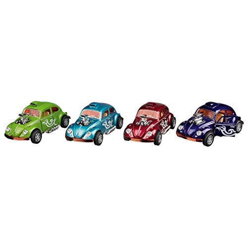 Goki- Volkswagen Beetle Custom Dragracer, Metal, 1:32, L= 13 cm Trenes de Juguete y Accesorios, Color (Multicolor) (12269)