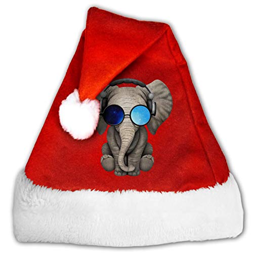 Gorro de Papá Noel unisex con diseño de Gatito, color rojo y blanco Gorro de Papá Noel unisex con diseño de Gatito, color rojo y blanco