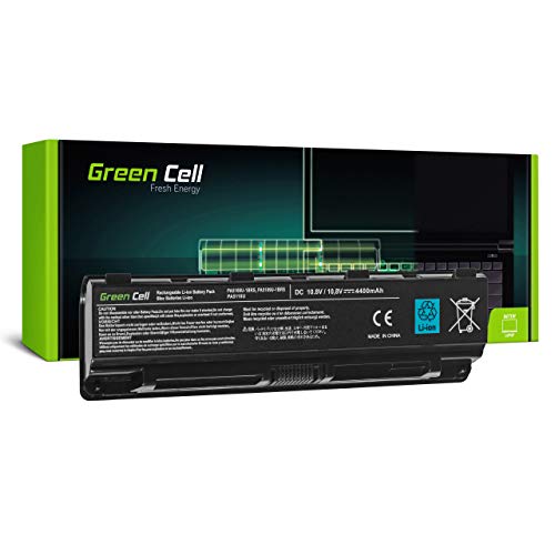 Green Cell Batería para Toshiba Satellite L70-B-153 L70-B-155 L70-B-156 P70-B P70-B-101 P70-B-102 P70-B-104 P70-B-105 P70-B-106 P70-B-10C P70-B-10D Portátil (4400mAh 10.8V Negro)