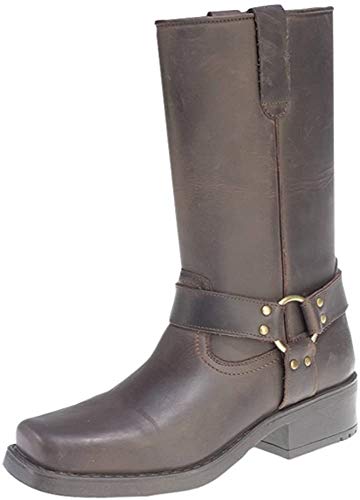 Gringos - Botas de cuero para hombre, color marrón, talla 9 UK / 43 EU Gringos - Botas de cuero para hombre, color marrón, talla 9 UK / 43 EU