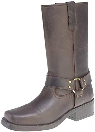 Gringos - Botas de cuero para hombre, color marrón, talla 9 UK / 43 EU