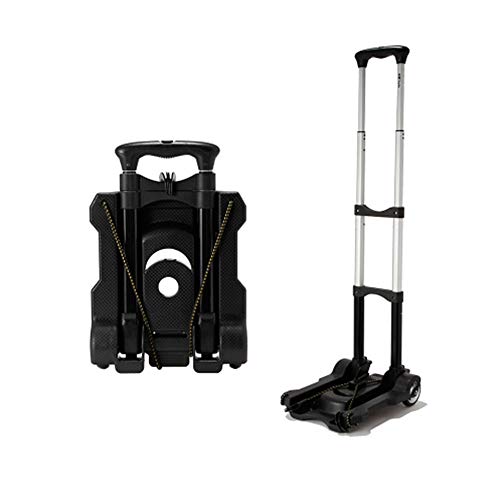 Gyj&mmm Carro Plegable, Carro de Compras portátil, 4 Ruedas y Cuerda, aleación de Aluminio telescópica 40 kg de Equipaje Plano Tirar mercancías Carrito de Compras Gyj&mmm Carro Plegable, Carro de Compras portátil, 4 Ruedas y Cuerda, aleación de Aluminio telescópica 40 kg de Equipaje Plano Tirar mercancías Carrito de Compras