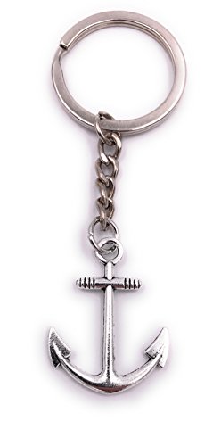 H-Customs Ancla Llavero Colgante Plata Metal H-Customs Ancla Llavero Colgante Plata Metal