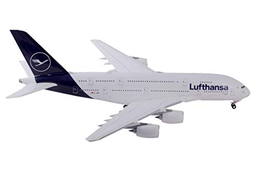 herpa 559645-Airbus A380, biplano de Lufthansa, Alas, aeromodelismo, Aviador, construcción de maquetas, Modelos en Miniatura, Objeto de colección, plástico-Escala 1:200 (559645)