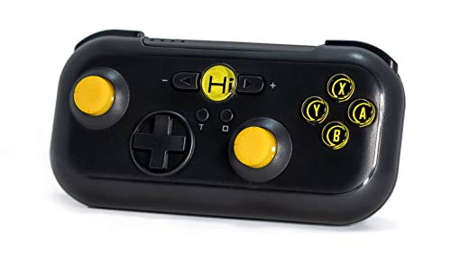 Hi-Shock Play Nomad Gamepad/Controller/Joypad para Nintendo Switch Consola | conexión inalámbrica Bluetooth | Recargable | Negro | Wireless