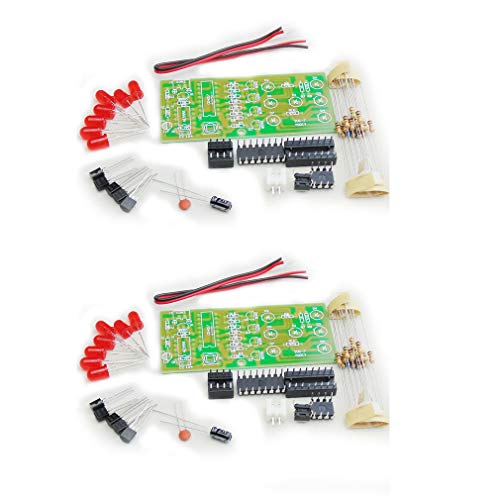 HiLetgo 2pcs Electronic DIY Electronic Dice DIY Suite Kit 4.5-5V for Students Electronics Learning Electronics DIY Class