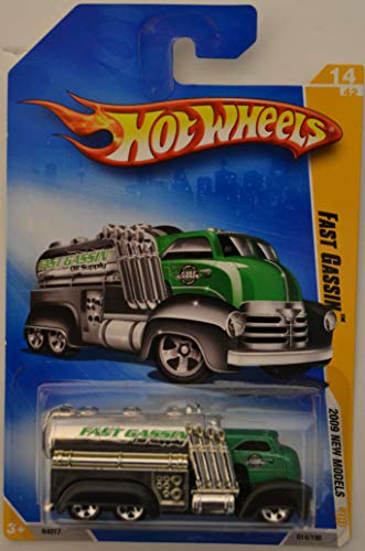 Hot Wheels Compatible Fast Gassin Green/Chrome #14 HW 2009 New Models Series 1:64 Scale Collectible Die Cast Model Car