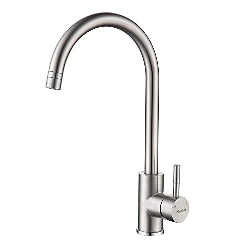 Housfurd Grifo de Acero Inoxidable 304, Rotación de 360 Grados, dos Métodos de Salida de Agua, Grifo del Fregadero de Cocina(Grifos de Arco Grandes) Housfurd Grifo de Acero Inoxidable 304, Rotación de 360 Grados, dos Métodos de Salida de Agua, Grifo del Fregadero de Cocina(Grifos de Arco Grandes)