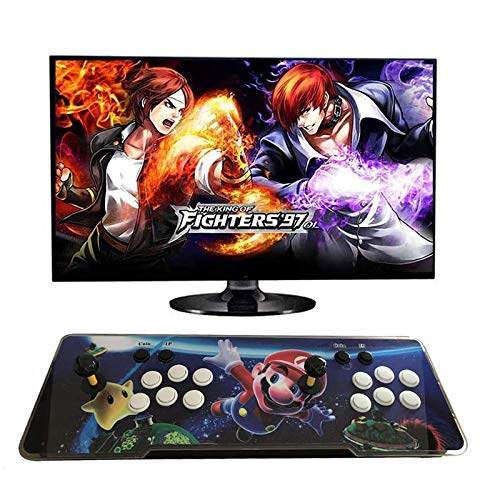 Hplights Pandora's Box 3D Consola de Videojuegos, 1280x720P Arcade Machine 4000 Juegos Clásicos, Home Arcade Game Console TV Video Games Kit with 2 Joystick PC/Laptop/TV/PS, ZX-04