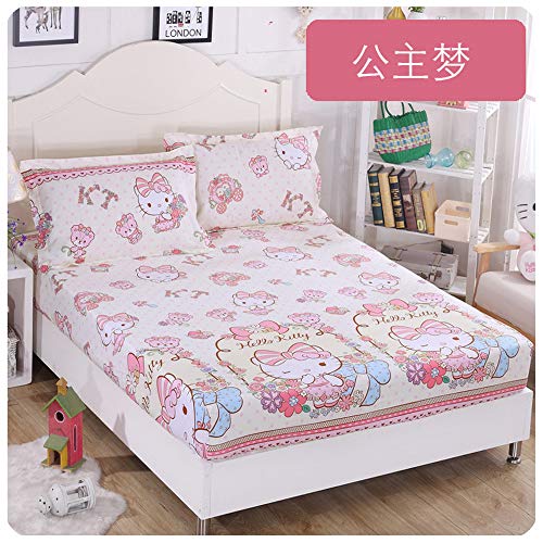 huyiming Una Pieza de algodón para niños Dibujos Animados 1.2 m Funda de Cama Antideslizante Funda de algodón 1.5 m 1.8 Funda de protección Estera Delgada 100X200 + 15 huyiming Una Pieza de algodón para niños Dibujos Animados 1.2 m Funda de Cama Antideslizante Funda de algodón 1.5 m 1.8 Funda de protección Estera Delgada 100X200 + 15