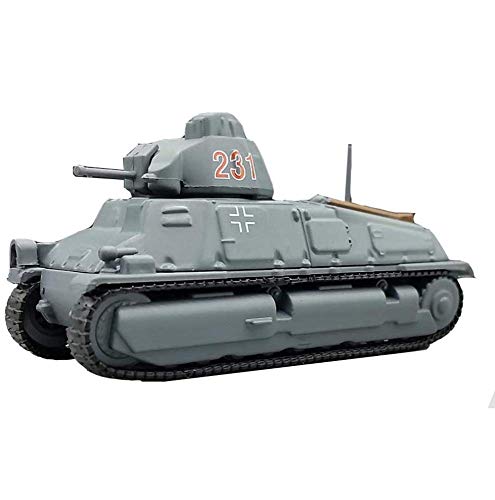 HYLL 1/72 Scale Diecast Tank Modelo de plástico, WWII Alemania Somua S-35 Tanque, Juguetes Militares y Regalos, 3 Pulgadas × 1.2 Pulgadas