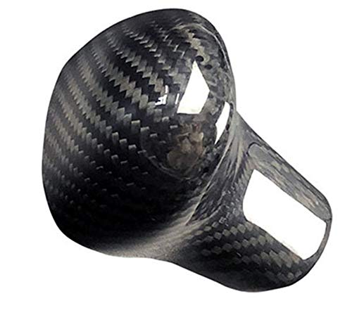 HZJA para Audi A4L A5 A7 A6L S6 S7 Q5 Q7 Real De Fibra De Carbono Gear Shift Knob Bola Cubierta Caja Cambio Marchas Palanca Cambios Palanca Cabeza del Palillo