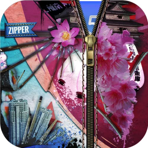 Japan Zipper Lock : Japan City Lock Screen