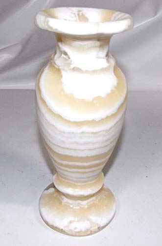 Jarrón mármol, una pieza de artesanía de Egipto, jarrón de mármol egipcio altura 30cm. Aprox