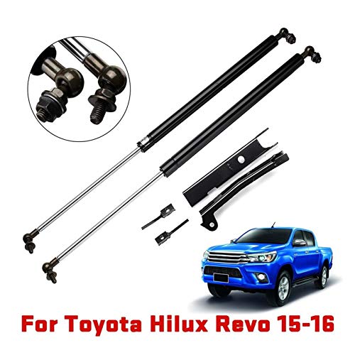 JHDS Admite Amortiguadores Cubierta del Motor Frontal Capucha Strack Lift Struts Bar Soporte Soporte Barra para Toyota para HILUX REVO 2015 2016 Elevador Frontal del Capó Coche