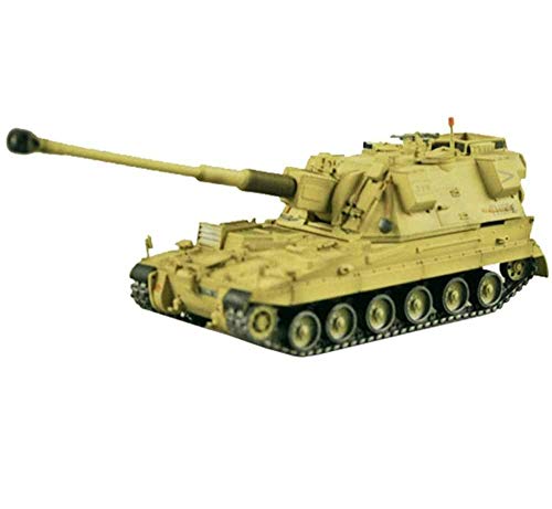 JIALI 1/72 Scale Diecast Tank Modelo de plástico, AS-90 Artillería autopropulsada Modelo del ejército británico, Juguetes Militares y Regalos, 5.5 Pulgadas x 1.9 Pulgadas