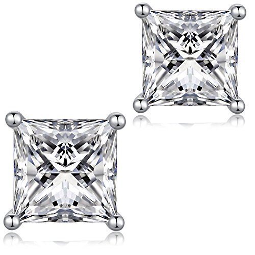 jiamiaoi Pendientes Pendientes de plata Pendientes de CZ diamantes chapados en oro blanco de 18 quilates Pendientes de cristal para mujeres, pendientes para hombres pendientes hipoalergénicos 8 mm jiamiaoi Pendientes Pendientes de plata Pendientes de CZ diamantes chapados en oro blanco de 18 quilates Pendientes de cristal para mujeres, pendientes para hombres pendientes hipoalergénicos 8 mm