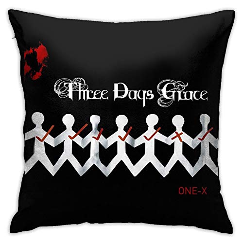 John J Littlejohn Three-Days Grace Band Gone - Funda de almohada cuadrada (18 x 45 cm)