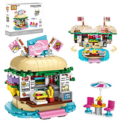 joylink Juego de Construcción, Tienda de Hamburguesas Set de Construcción con 443 Bloques Bloques de Construcción Educativos Set de Construcción de Juguete para Niños a Mayores de 6 Años joylink Juego de Construcción, Tienda de Hamburguesas Set de Construcción con 443 Bloques Bloques de Construcción Educativos Set de Construcción de Juguete para Niños a Mayores de 6 Años
