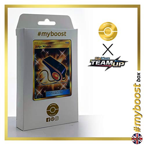 Judge Whistle (Sifflet de Juge) 194/181 Dresseur Secrète - #myboost X Sun & Moon 9 Team Up - Coffret de 10 Cartes Pokémon Aglaises Judge Whistle (Sifflet de Juge) 194/181 Dresseur Secrète - #myboost X Sun & Moon 9 Team Up - Coffret de 10 Cartes Pokémon Aglaises