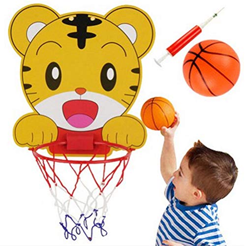 Junta de baloncesto baloncesto de los niños de dibujos animados Juguetes soporte ajustable linda de los animales Cesta educativos Deporte Juegos interactivos