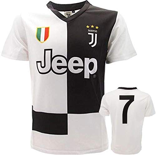 juve Camiseta de Fútbol n 7-2020 (Cristiano Ronaldo 7 CR7) Juventus F.C. Home Temporada Replica Oficial con Licencia - Todos Los Tamaños Niño (6 8 10 12 AÑOS) y Adulto (S M) S