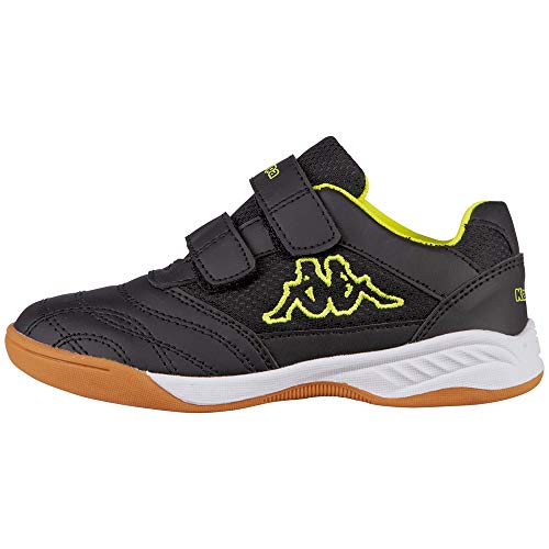 Kappa Kickoff K 260509k-1140, Zapatillas Unisex niños, Negro Black Yellow 1140, 34 EU