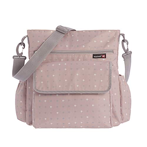 Kiwisac City Kiwi Rose Bolso para Carro de Bebé Universal con Diseño Original y Elegante en Color Rosa Bolso Organizador, Bandolera Ajustable y Cintas de Sujeción 36x12x34 cm