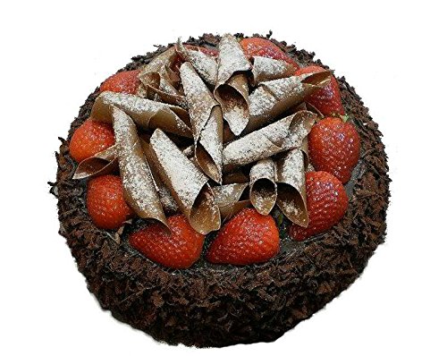 Klocke Lebensmittel - Atrappen Hechas a mano & realistas Imitation/Alimentos falsa – Grandes Tarta de Chocolate con fresas – Diámetro: 22 cm/Altura: 10 cm Klocke Lebensmittel - Atrappen Hechas a mano & realistas Imitation/Alimentos falsa – Grandes Tarta de Chocolate con fresas – Diámetro: 22 cm/Altura: 10 cm