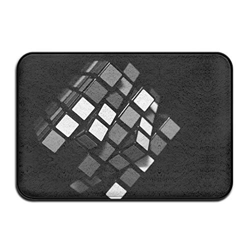 Klotr Felpudos, Home Door Mat Black Rubik Cube Doormat Door Mats Entrance Rugs Anti Slip 40x60 CM For Indoor Outdoor