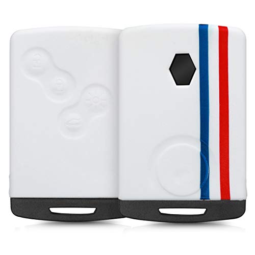 kwmobile Funda Compatible con Renault Llave de Coche de 4 Botones (Solo Keyless Go) - Carcasa Protectora Suave de Silicona - Bandera Francesa kwmobile Funda Compatible con Renault Llave de Coche de 4 Botones (Solo Keyless Go) - Carcasa Protectora Suave de Silicona - Bandera Francesa