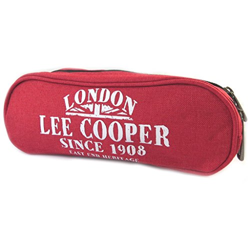 La lona del equipo 'Lee Cooper'rojo (2 compartimentos)- 22x8x7 cm.