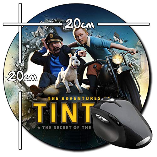 Las Aventuras De Tintin The Adventures of Tintin Alfombrilla Redonda Round Mousepad PC